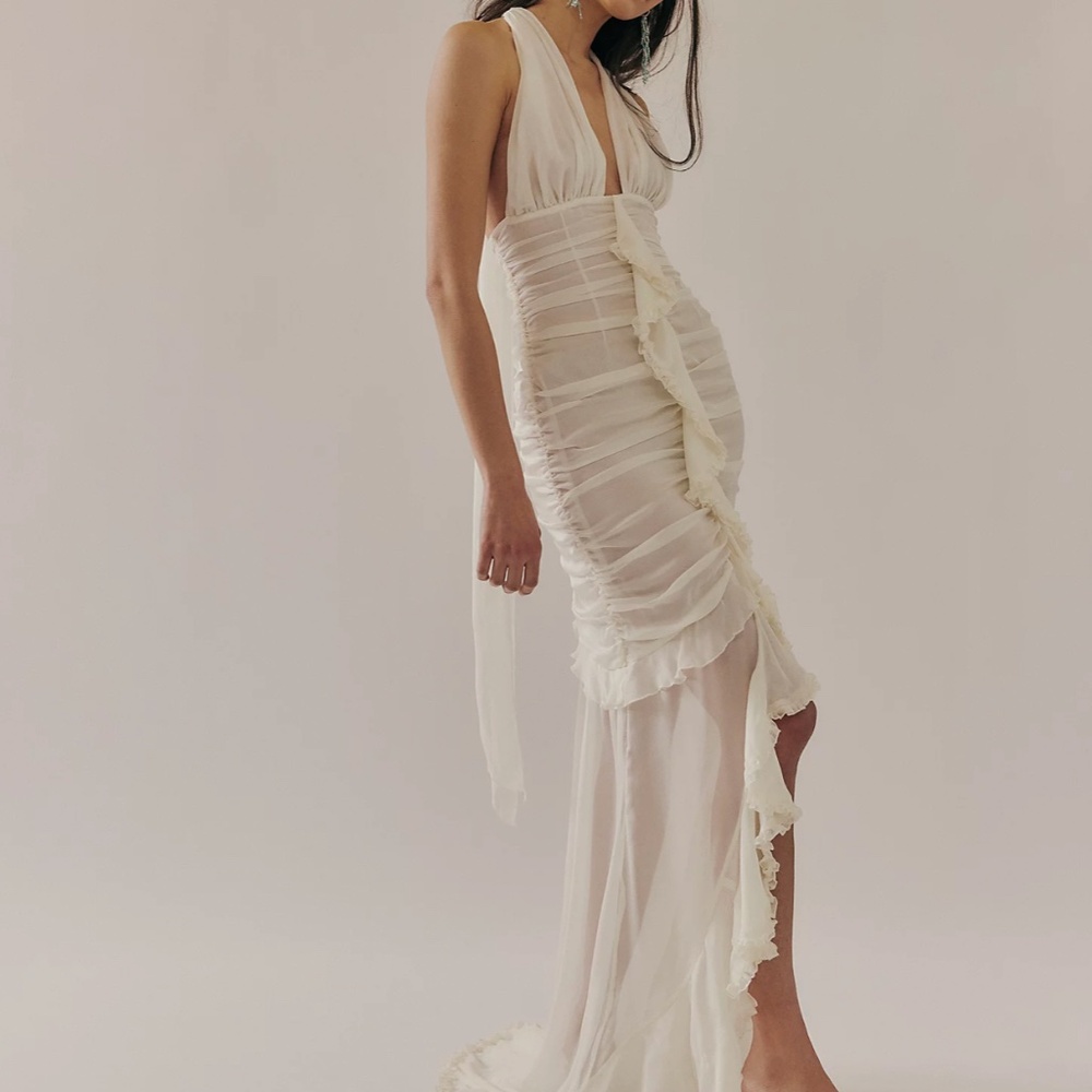 For Love & Lemons 'Kayta' Gown in Winter White (NWT)